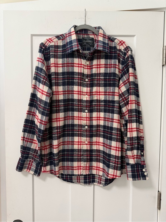 KevinS Other - Kevin's Fine Outdoor Gear Men's Plaid Flannel Shirt Navy Red Cream L